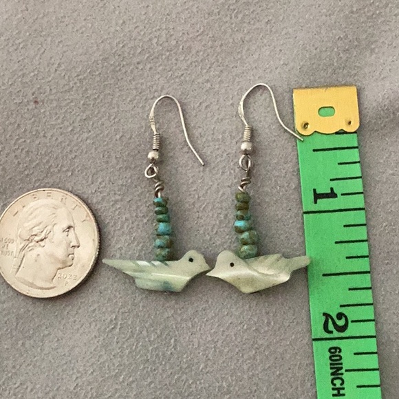 Genuine Stone Beaded Sterling Silver Earring Trio - Picture 4 of 8